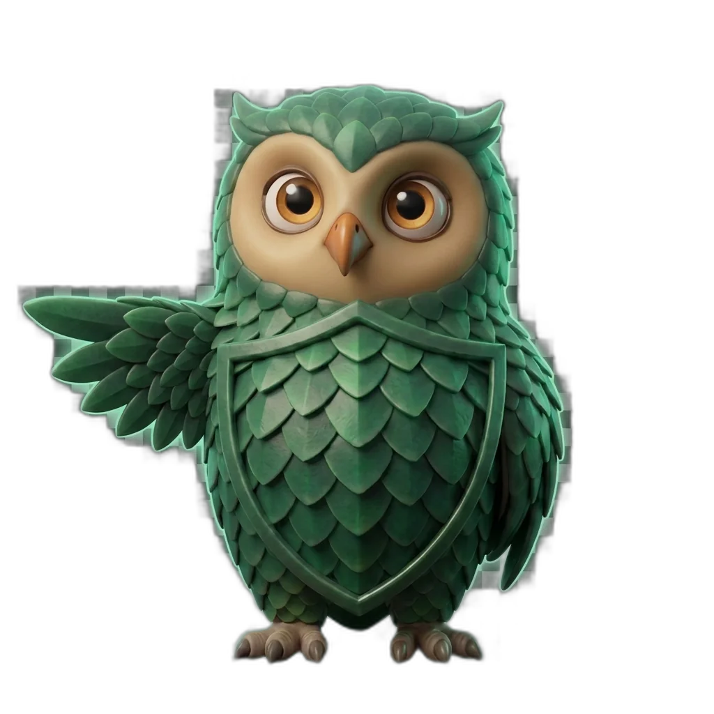 Opviva owl pointing